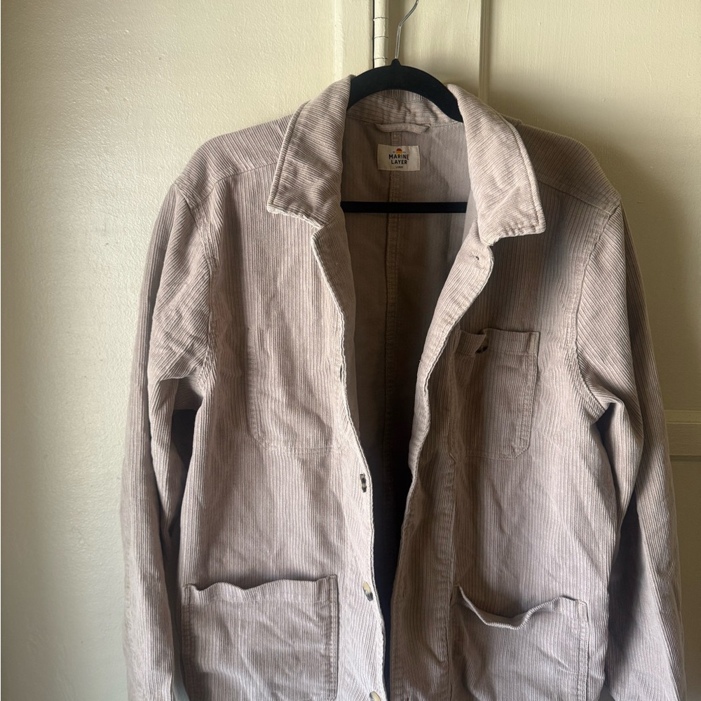 Marine Layer Textured Light Tan Jacket